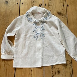 Girls Vintage embroidered shirt